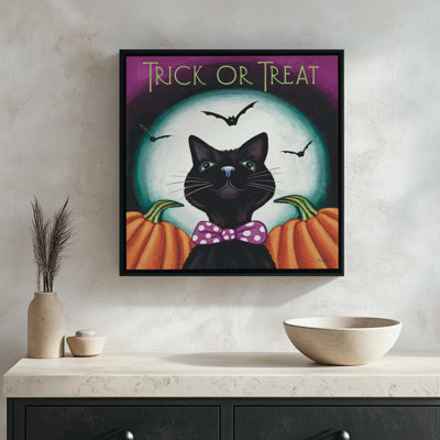 Reproduction d'art «Trick or traiter chat» par Elizabeth Tyndall