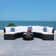 Cabble Wicker 6 - Person Patio Conversation Sets with Cushions