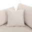 Canapé modulaire rembourré avec revêtement amovible. Canapé 6 places en U pour appartement. Spacieux. Fabrication en contreplaqué de bois massif. Revêtement en tissu. Coussins en coton Pp. 18,9 po de hauteur. Beige L 100,4 po x