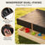 AIYAPLAY Sandbox Cover Square Sandpit Cover Waterproof-124568678