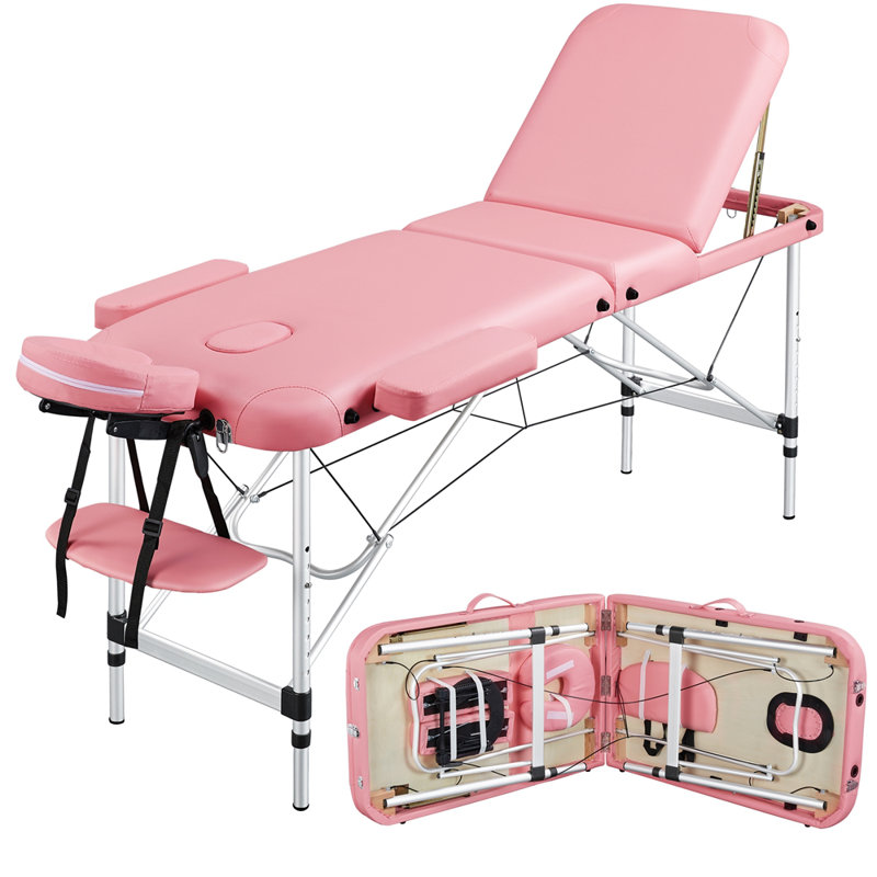 Adjustable Massage Bed 3 Fold Height with Backrest