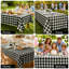 Nappe PEVA imperméable Buffalo Gingham avec envers en flanelle, repas intérieur et extérieur-131239450-131239454