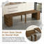 Table de salle à manger pliante en bois extensible, idéale pour les cuisines, les salons et les salles de conférence