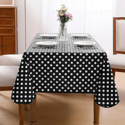 Polka Dot PVC Vinyl Tablecloth