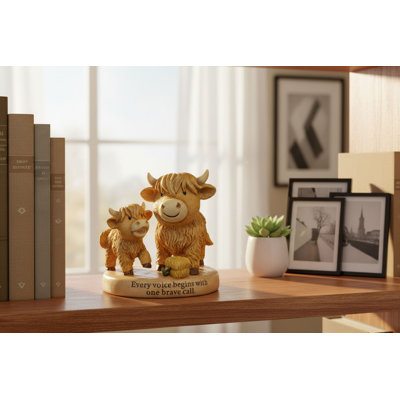 «Tiny Tale of Highland Cow First Moo»