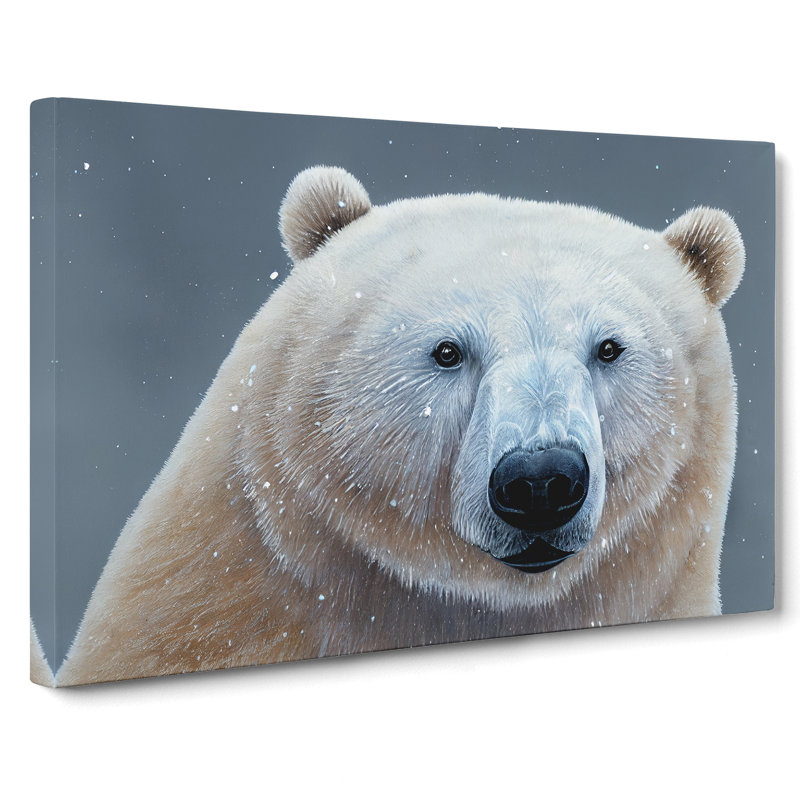 Spectacular Polar Bear - Wrapped Canvas, 40cm H x 60cm W x 3cm D