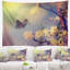 Papillon floral rétro avec tapisserie-28491746