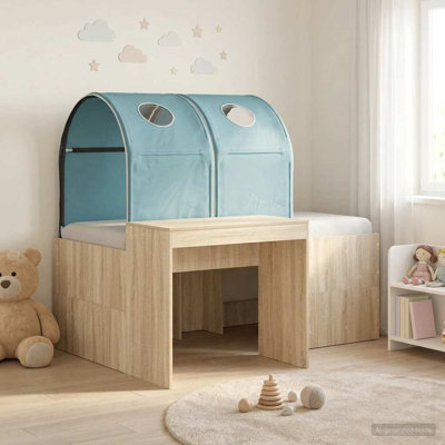  Bed with Tunnel 4 pcs Engineered Wood Frame Bedroom Furniture Modern