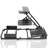 Flight Game Mount & Racing Simulator Stand Fit Logitech Thrustmaster Saitek Honeycomb, Steering Wheel Pedal Shifter Flight Simulator Seat Joystick Keyboard Not Included