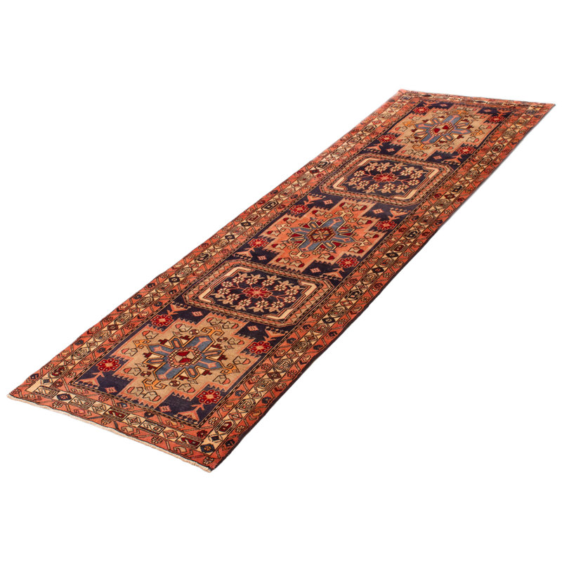 Audriauna One-of-a-Kind Runner 3'5" X 10'10" 1990s Runner Wool Area Rug