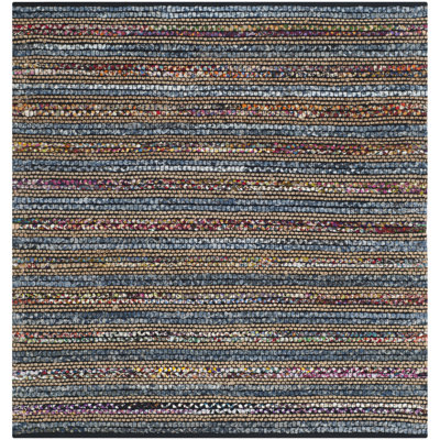 Doleman Hand Woven Cotton/Jute Rug in Blue