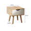 Kennedy 1 Drawer Bedside Table-1283616740
