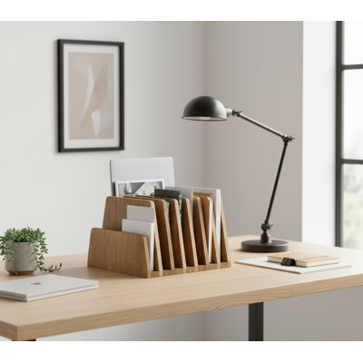 Wood Free Standing Magazine Rack