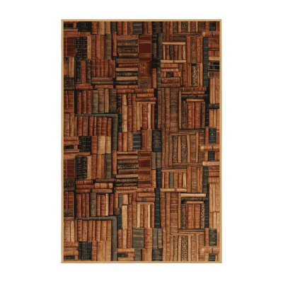 Tapis brun français lavable à la machine