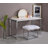 ACME Alma Accent Mirror, White Finish