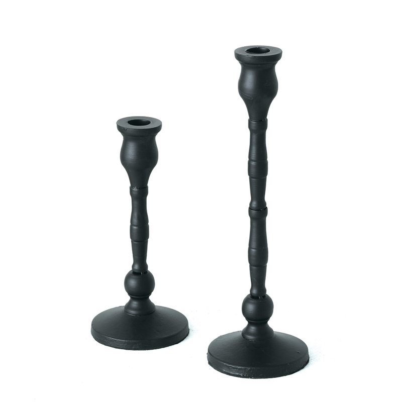 12.5'' H Iron Tabletop Candlestick