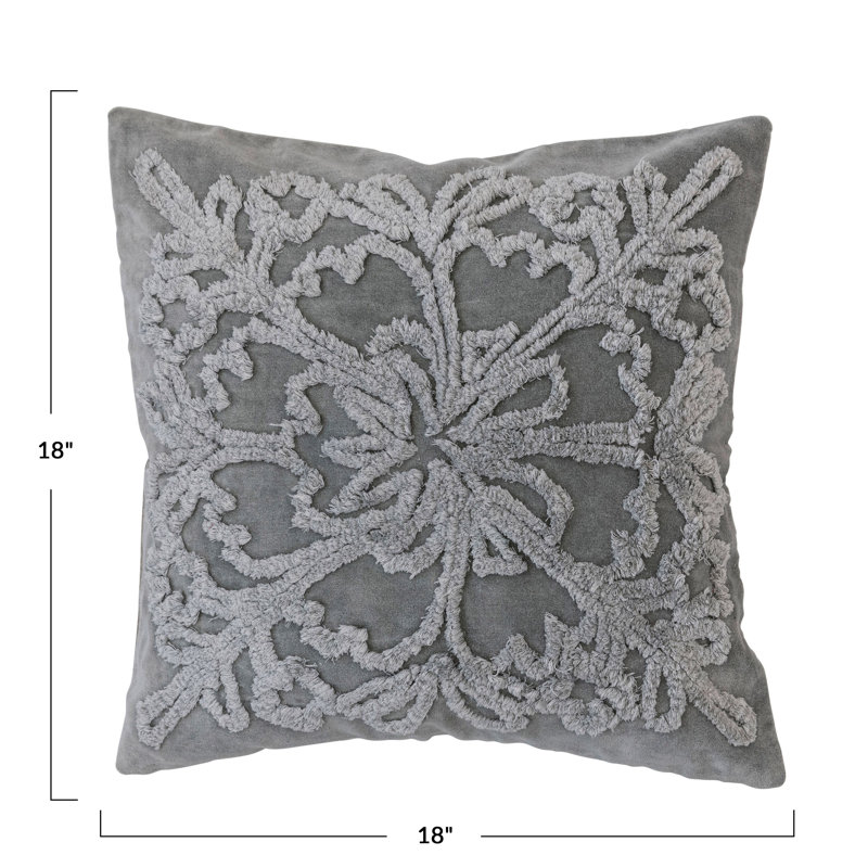  Cotton Throw Square Pillow Cover & Insert