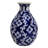 Home&Manor Ceramic Bottle Vase Blue/White-2024963346