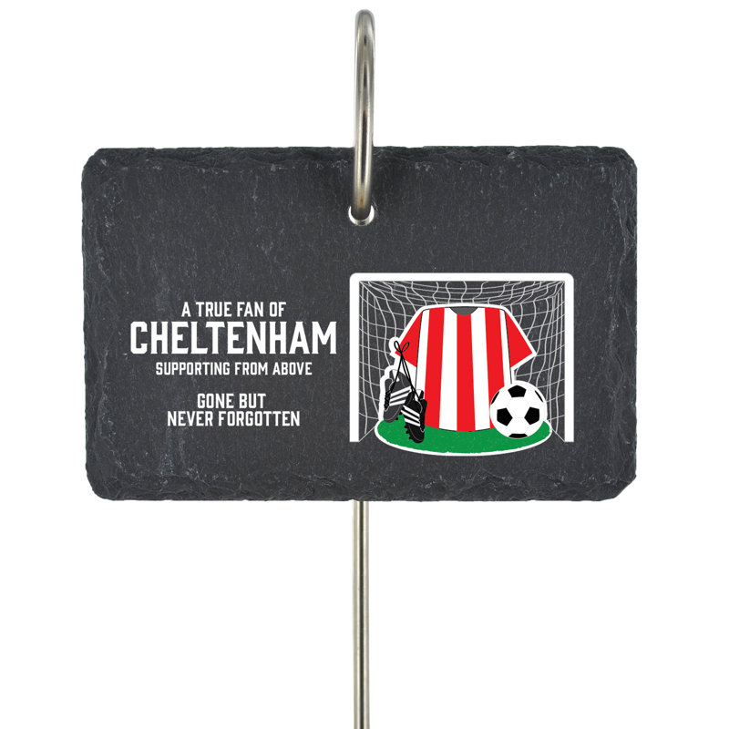 Brancon Cheltenham Fan Football Slate Grave Marker Memorial Plaque