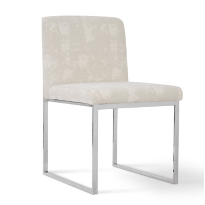Frozen Fabric Upholstered Side Chair