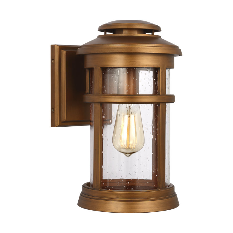 Petite lanterne murale Mckee, H 11,5 po x L 12,25 po x P 17 po, Cuivre naturel