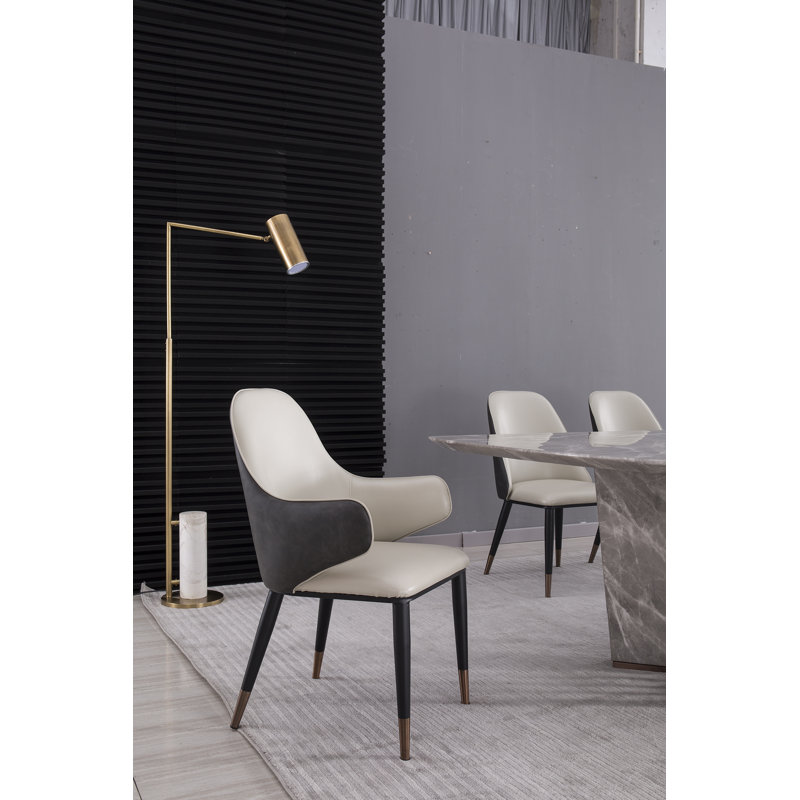 Chaise rembourrée en gris clair Middleborough