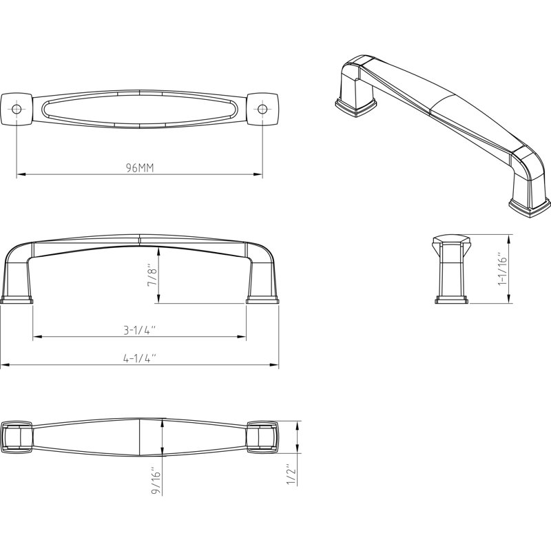 Milan 1 Bar / Handle Pull