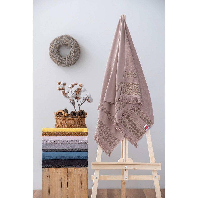 Serviette de bain luxueuse, 100% coton, 29,5 po x 59,1 po | 320 g / m² pour une absorbance ultime | Couleur de vison doux | Parfait pour le spa, la maison et le quotidien | Conception ultra douce, durable et à séchage rapide