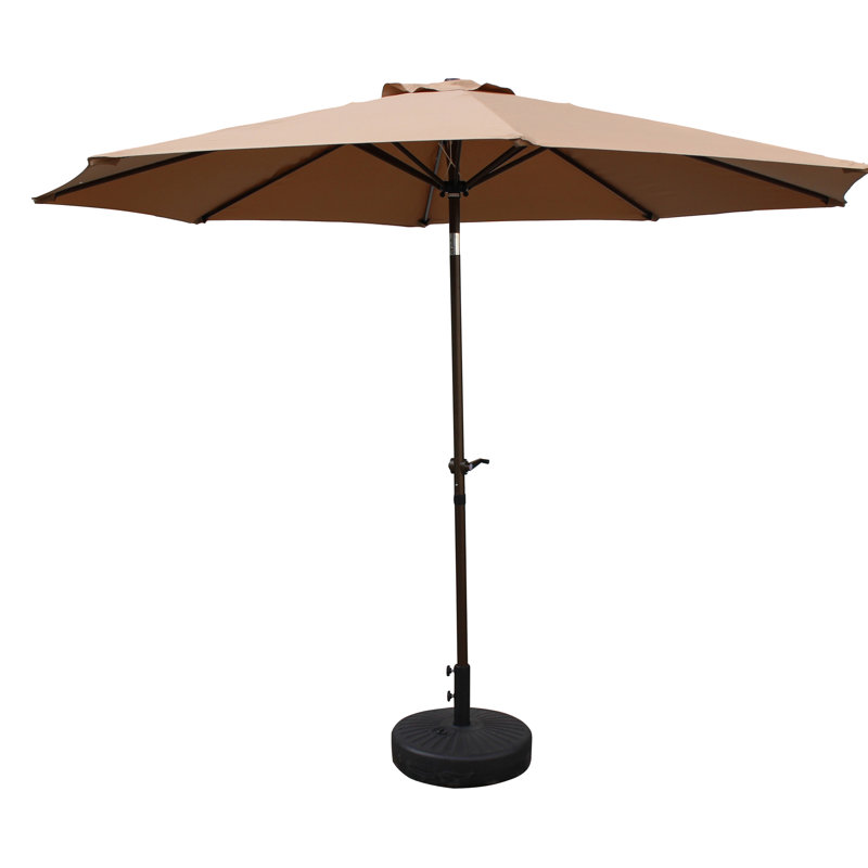 Parasol de marché 9 pi Patson, Kaki, H 94 po x l 118 po x P 118 po