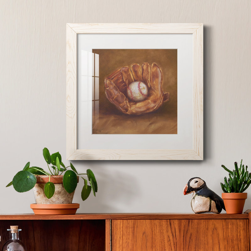 «Rustic Sports III», reproduction encadrée de qualité supérieure - prête à être accrochée, H 35,5 po x l 35,5 po x P 1,5 po