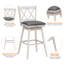 Dutil Swivel Counter Stool with Solid Wood Frame-740426463-740426462