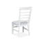 Chaise d'appoint blanche rembourrée-116488700