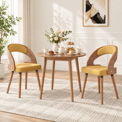 Upholstered Dining Chair With Wooden Frame