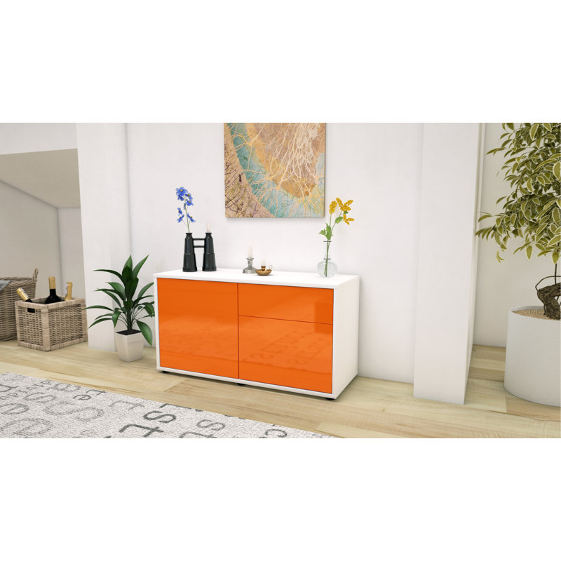 Montrose Sideboard, White/Orange
