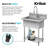 KRAUS Standart Pro 32” 18-Gauge Stainless Steel Single Bowl Commercial Style Laundry Utility Sink