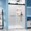 Porte de douche coulissante double sans cadre l 60 po x H 76 po