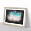 Birds View Of Bondi Beach Australia Paint Splash - Framed Print-56891125-56891131