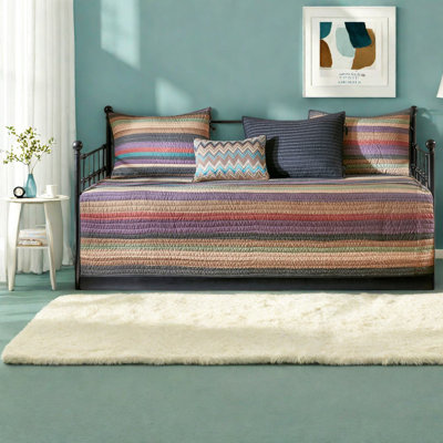 Rustic Reversible Bedding Sets, Twin Size, Multi-color Lodge-inspired Design