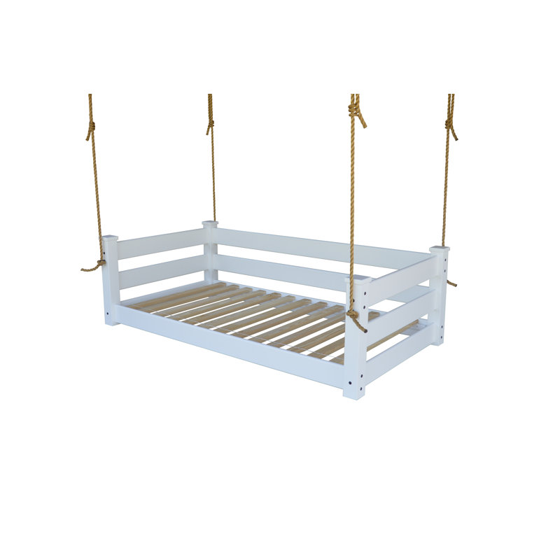 Devell Hanging Daybed, Twin, White