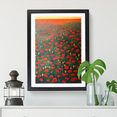 Poppy Field Art - Picture Frame Print