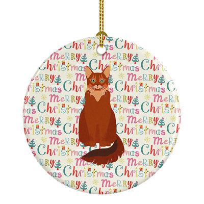 2.81'' Ceramic Animals Hanging Figurine Ornament
