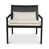 Ivory Polyester Blend/Black Frame