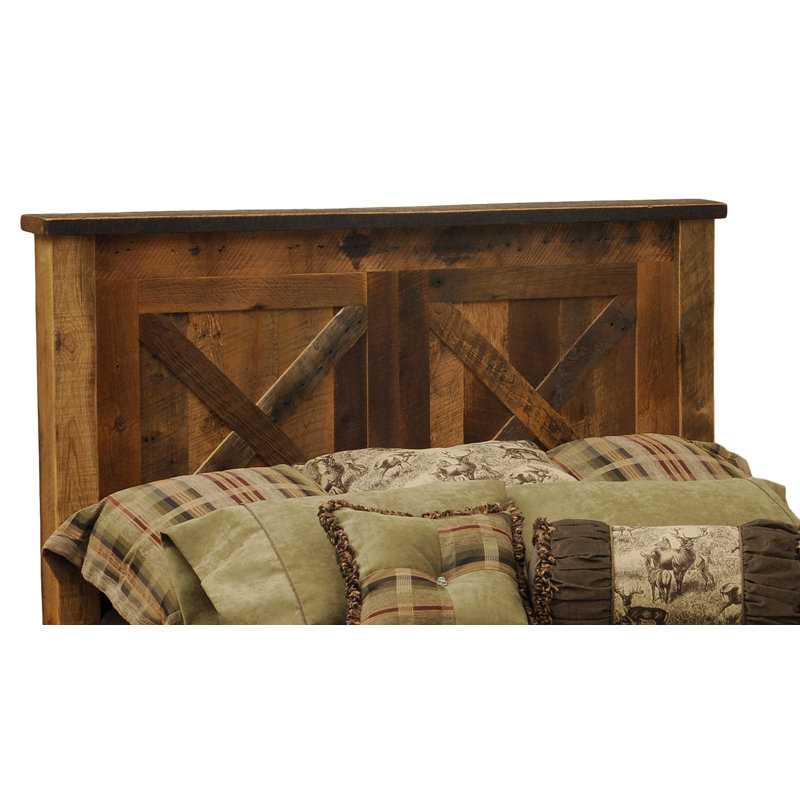 Reclaimed Barnwood Panel Headboard, Twin