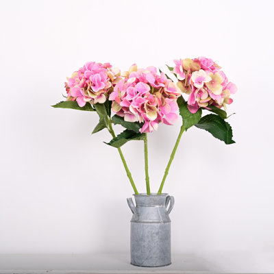Arrangement floral d'hortensia de ferme artificielle pour centres de table de salle à manger de fête de mariage, jets de feuillage de verdure avec longue tige pour remplissage de vase