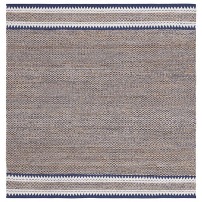Tapis en jute / laine tissé à la main en fibre naturelle Krew