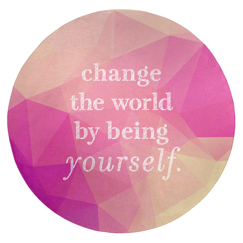 Tapis de faux gemme changer le "world quoted", Rond 5 pi