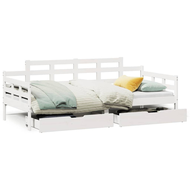 Riplex Solid Wood Daybed, Single (3'), White