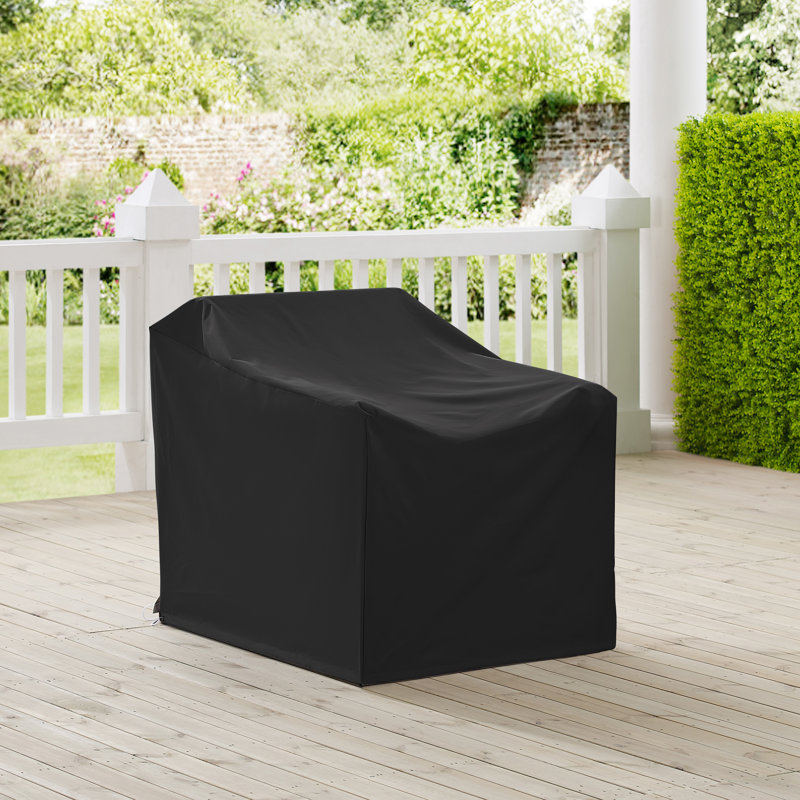 Housse de chaise de patio doublée, Noir