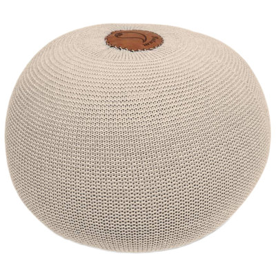 Pouf rond de 19 po de largeur
