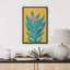 Jaune, bleu sarcelle jaune, oiseau de paradis, élégant, floral, botanique, illustrations, décor moderne-102453853-102453851